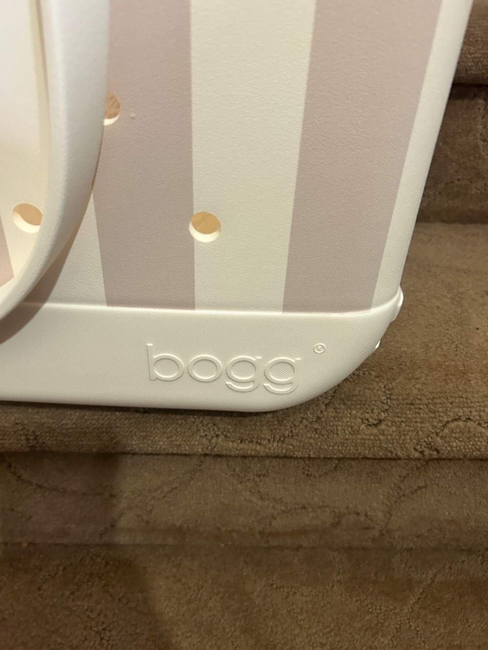NWT BEACHSIDE STRIPE LARGE BOGG BAG - Picture 2 of 2